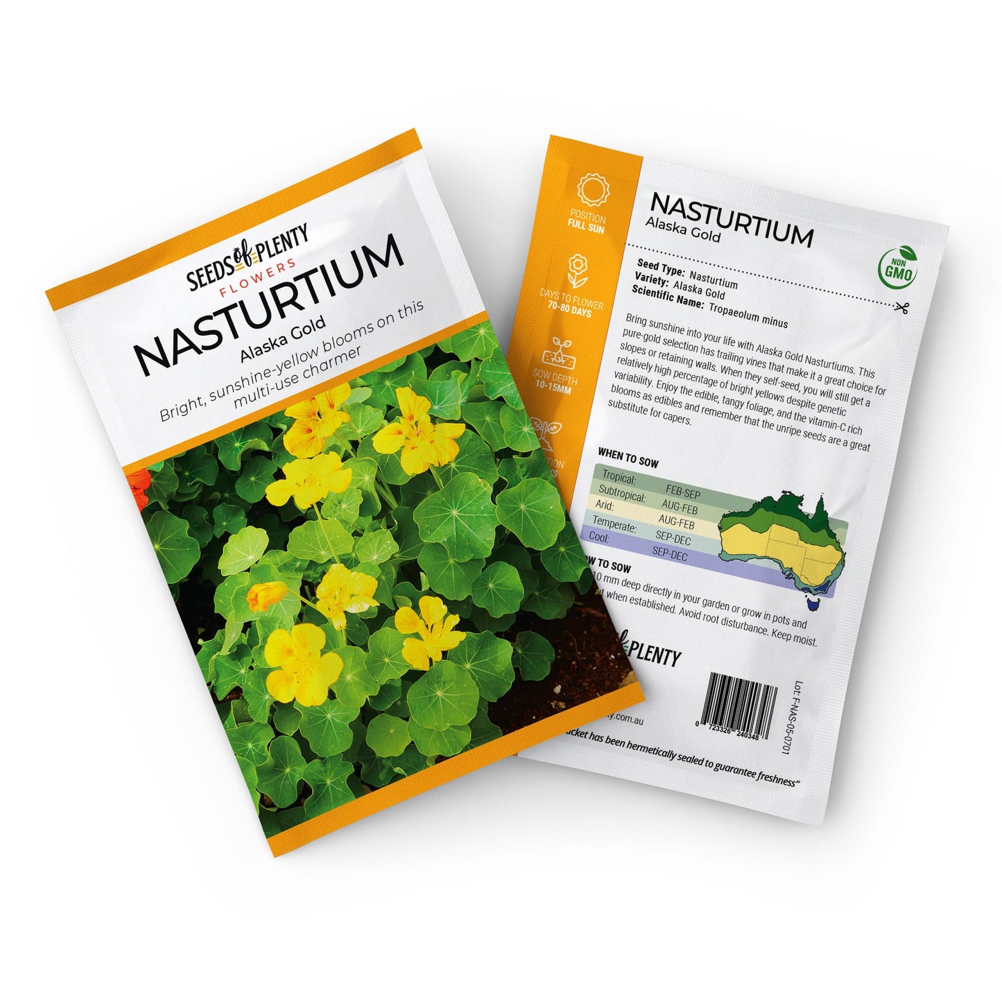 NASTURTIUM - Alaska Gold