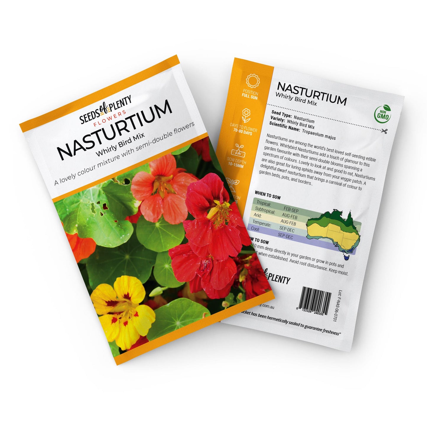 NASTURTIUM - Whirly Bird Mix