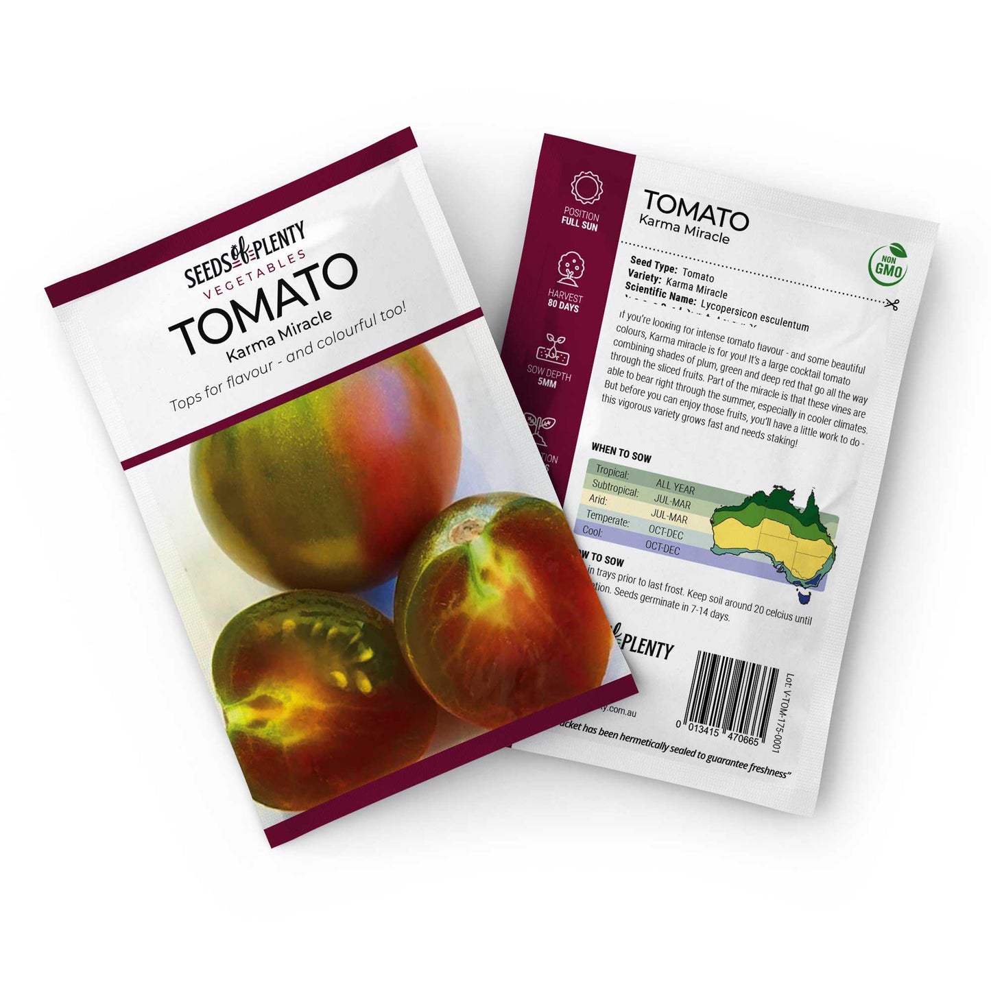 TOMATO - Karma Miracle Seed Packet - Lycopersicon esculentum