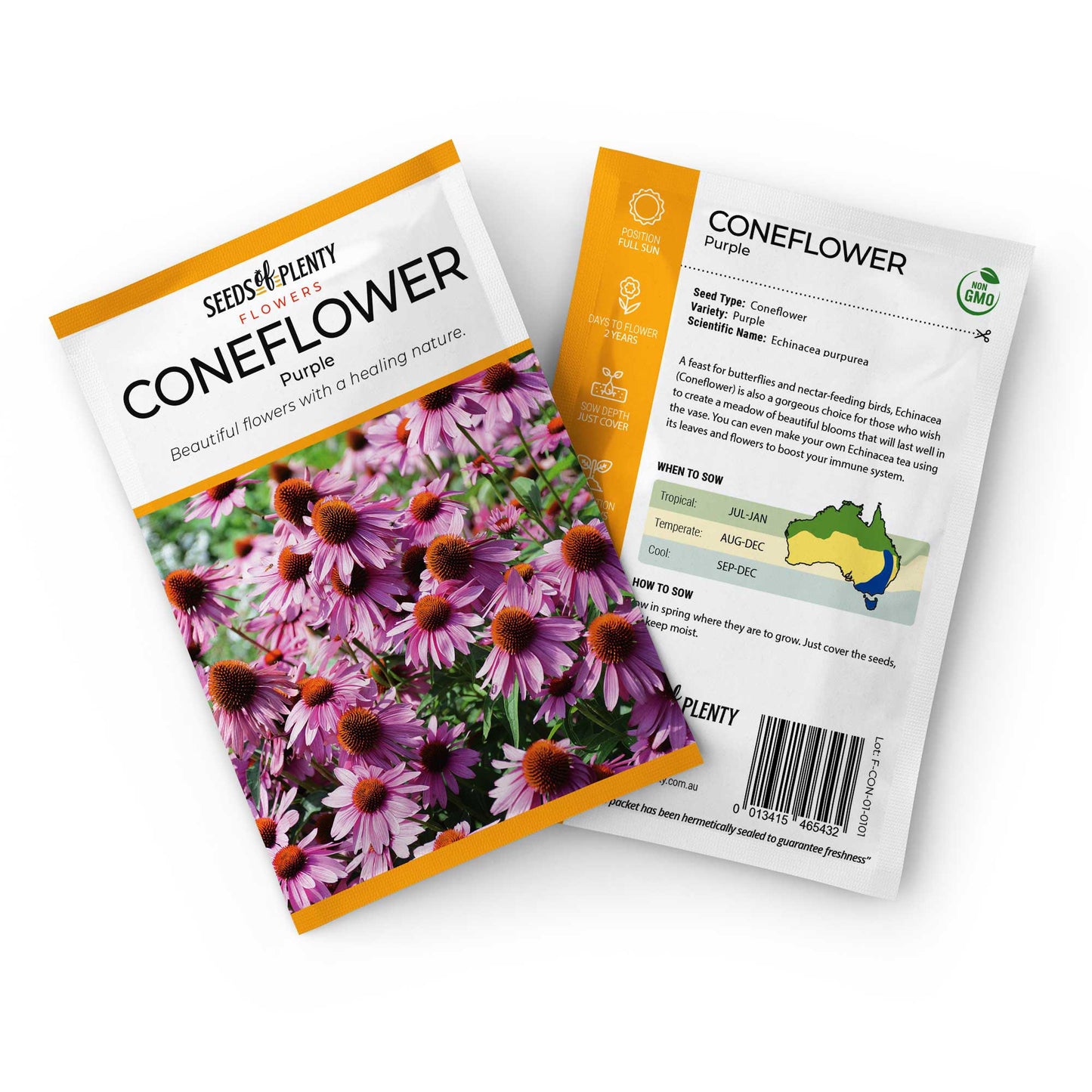 CONEFLOWER - Purple Seed Packet - Echinacea purpurea
