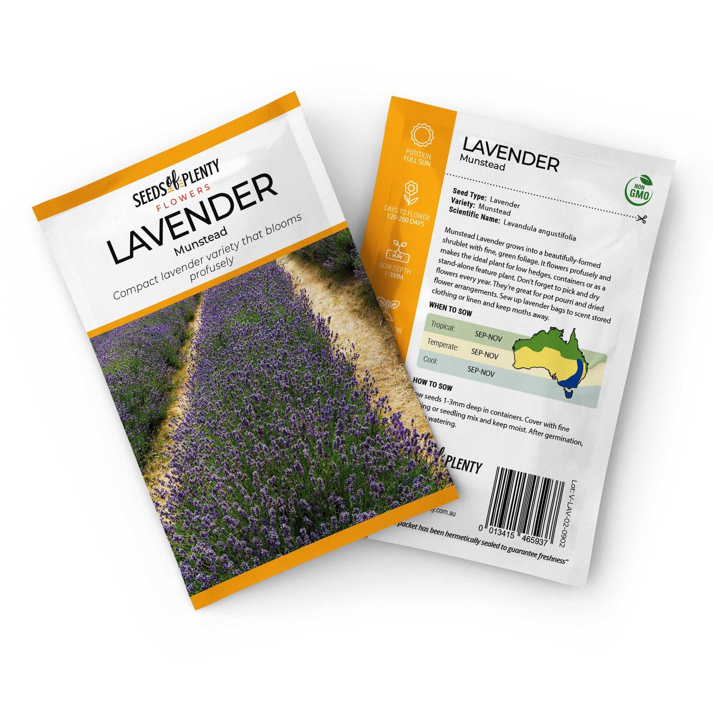 LAVENDER - Munstead Seed Packet - Lavandula angustifolia