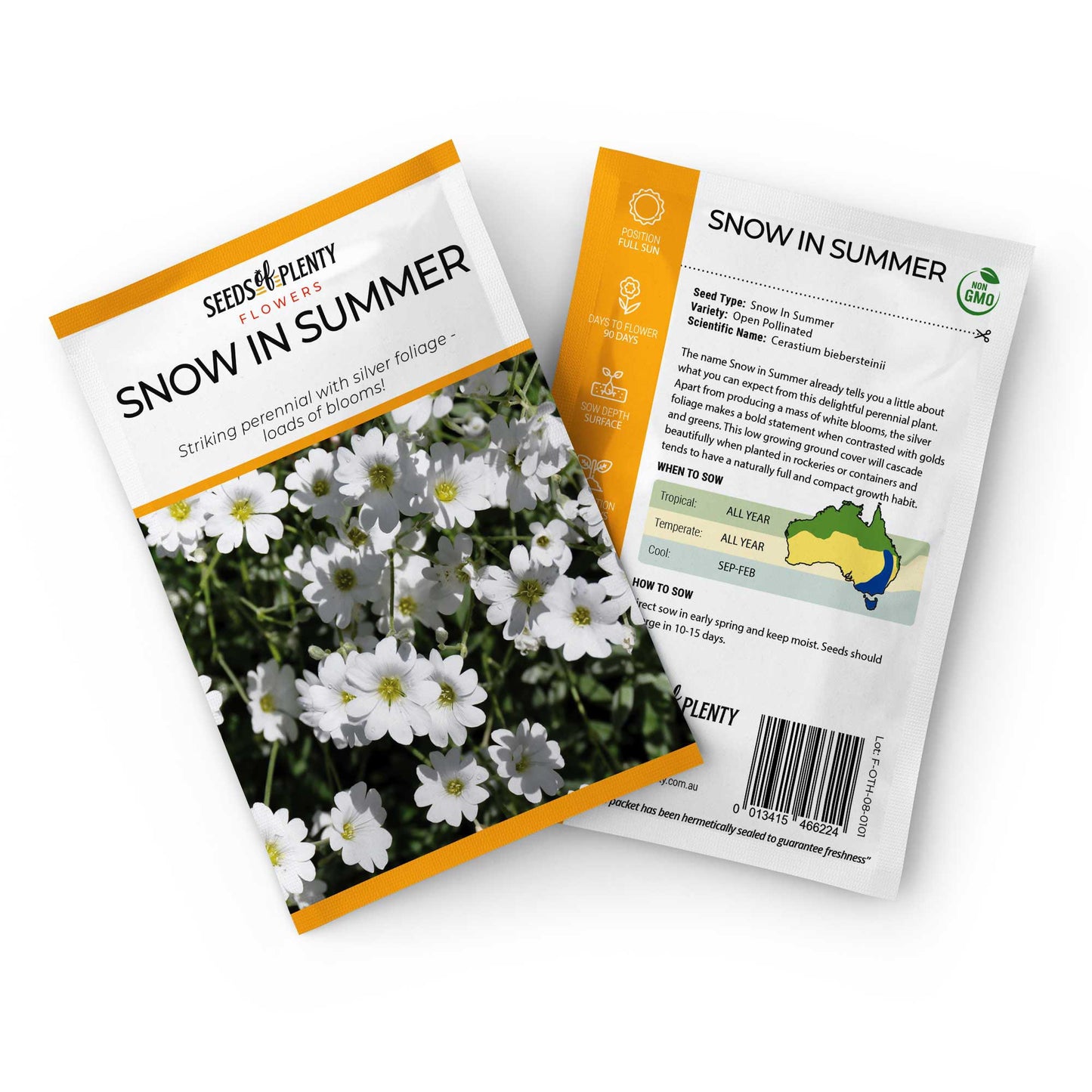 SNOW IN SUMMER - Seed Packet - Cerastium biebersteinii