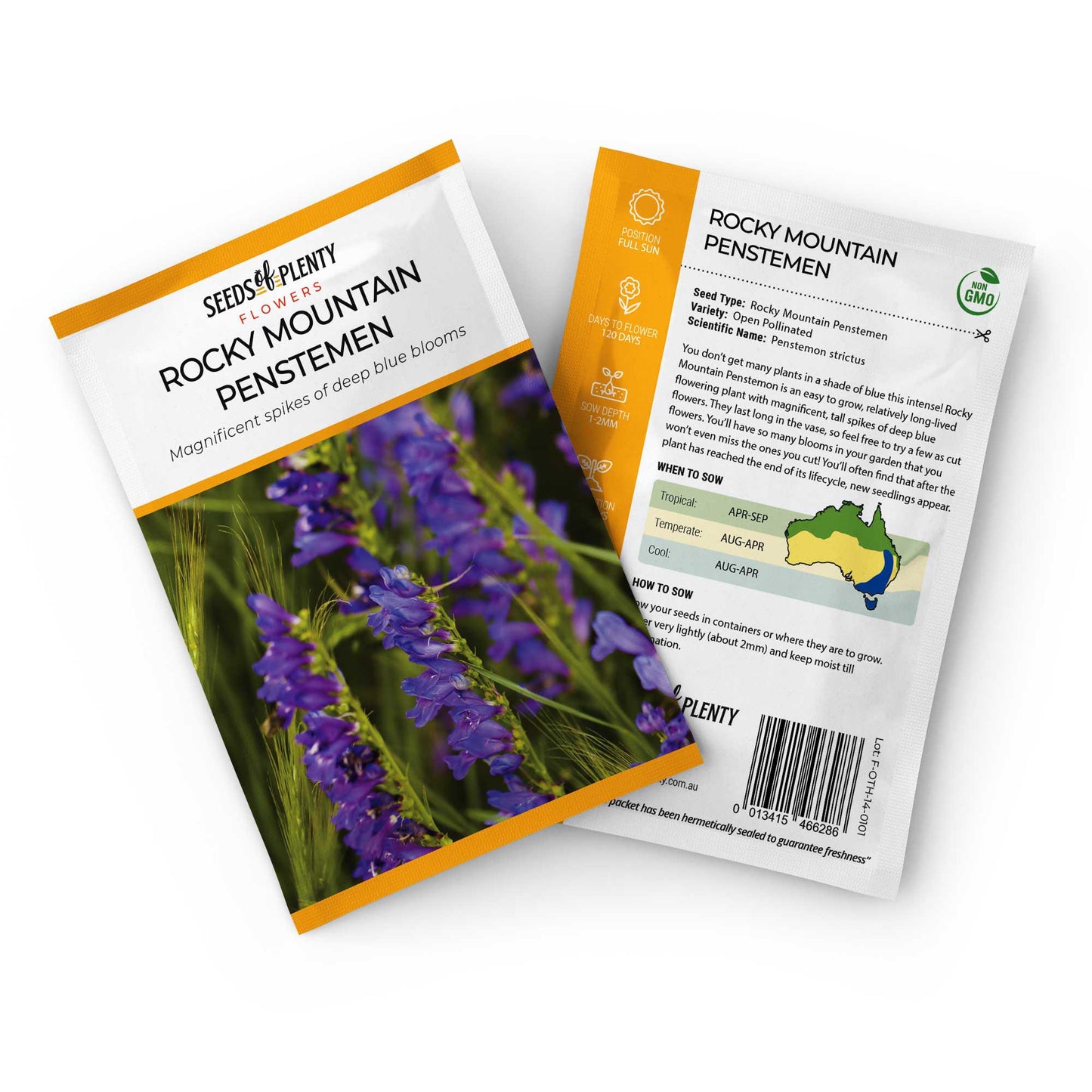 ROCKY MOUNTAIN PENSTEMEN - Seed Packet - Penstemon strictus