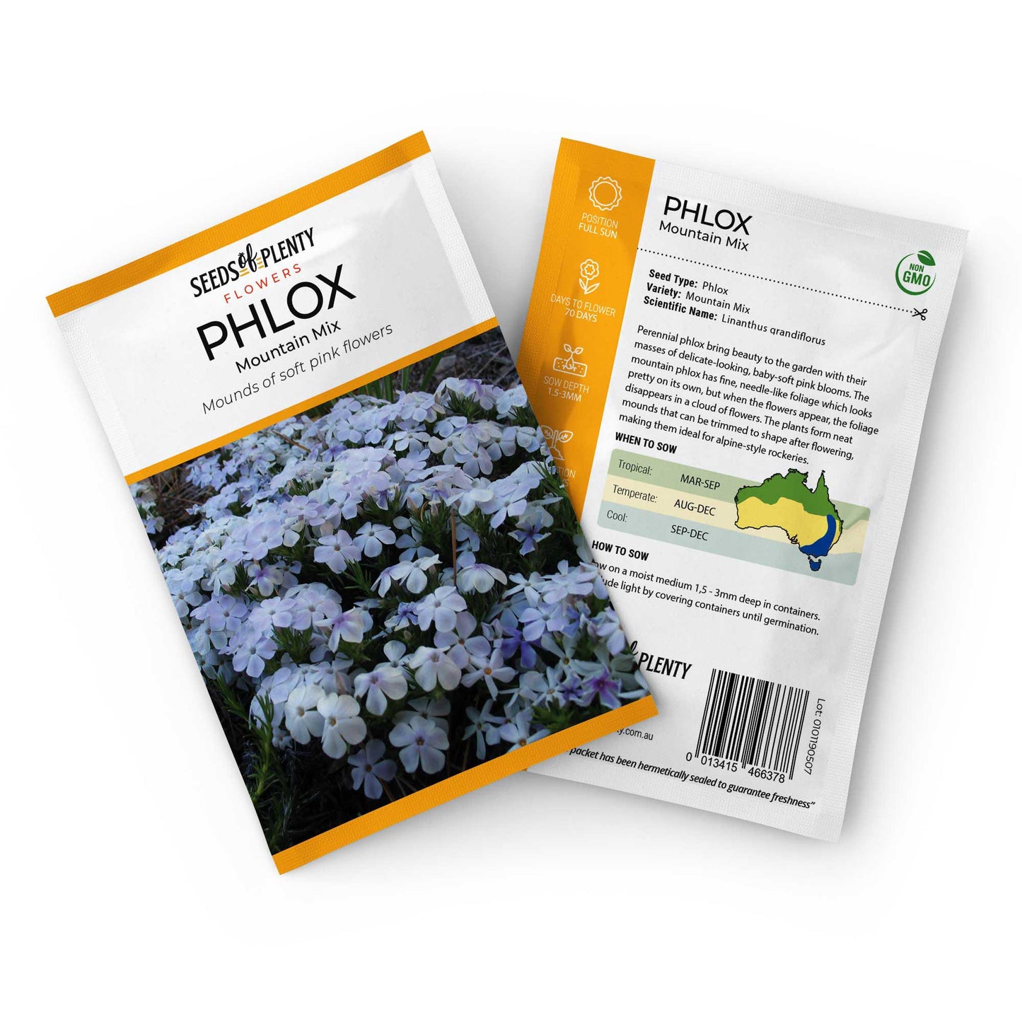 PHLOX - Mountain Mix Seed Packet - Linanthus grandiflorus