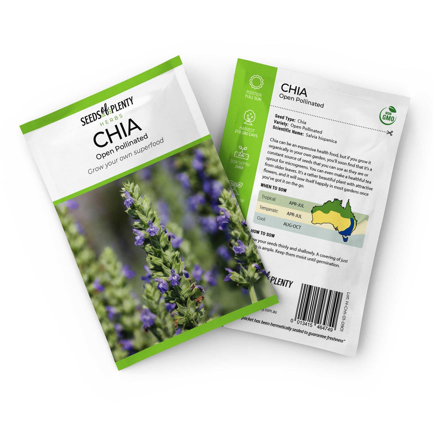 CHIA - Seed Packet - Salvia hispanica