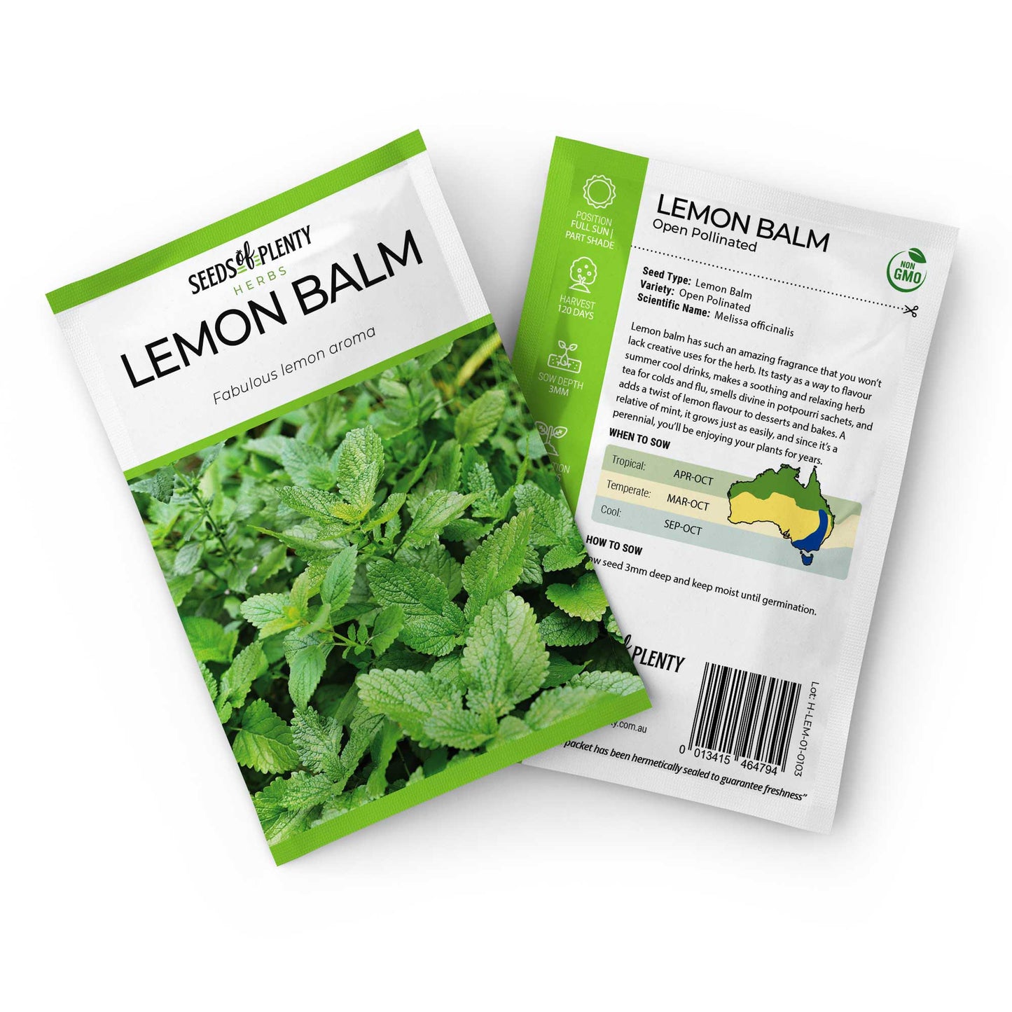 LEMON BALM - Seed Packet - Melissa officinalis