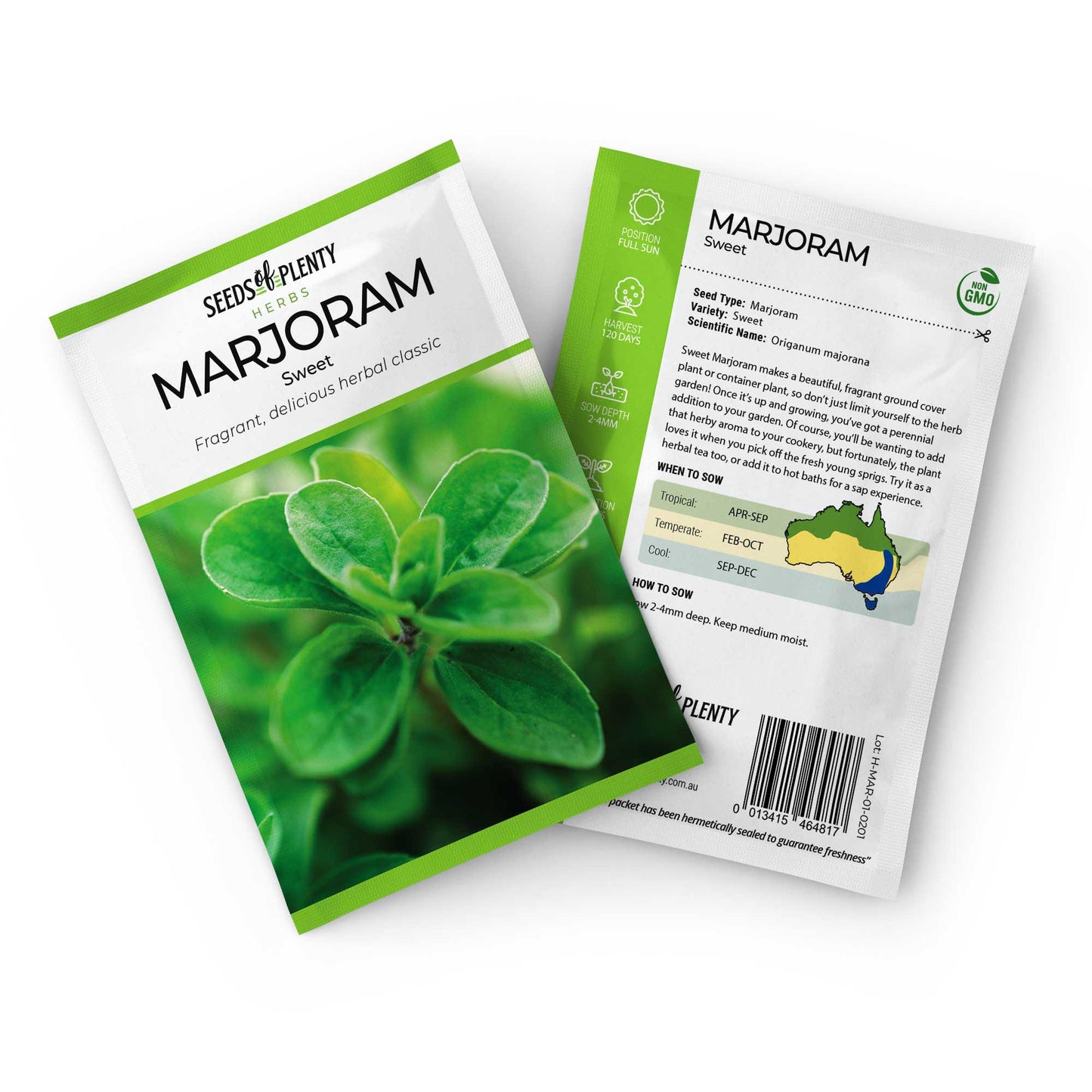 MARJORAM - Sweet Seed Packet - Origanum majorana