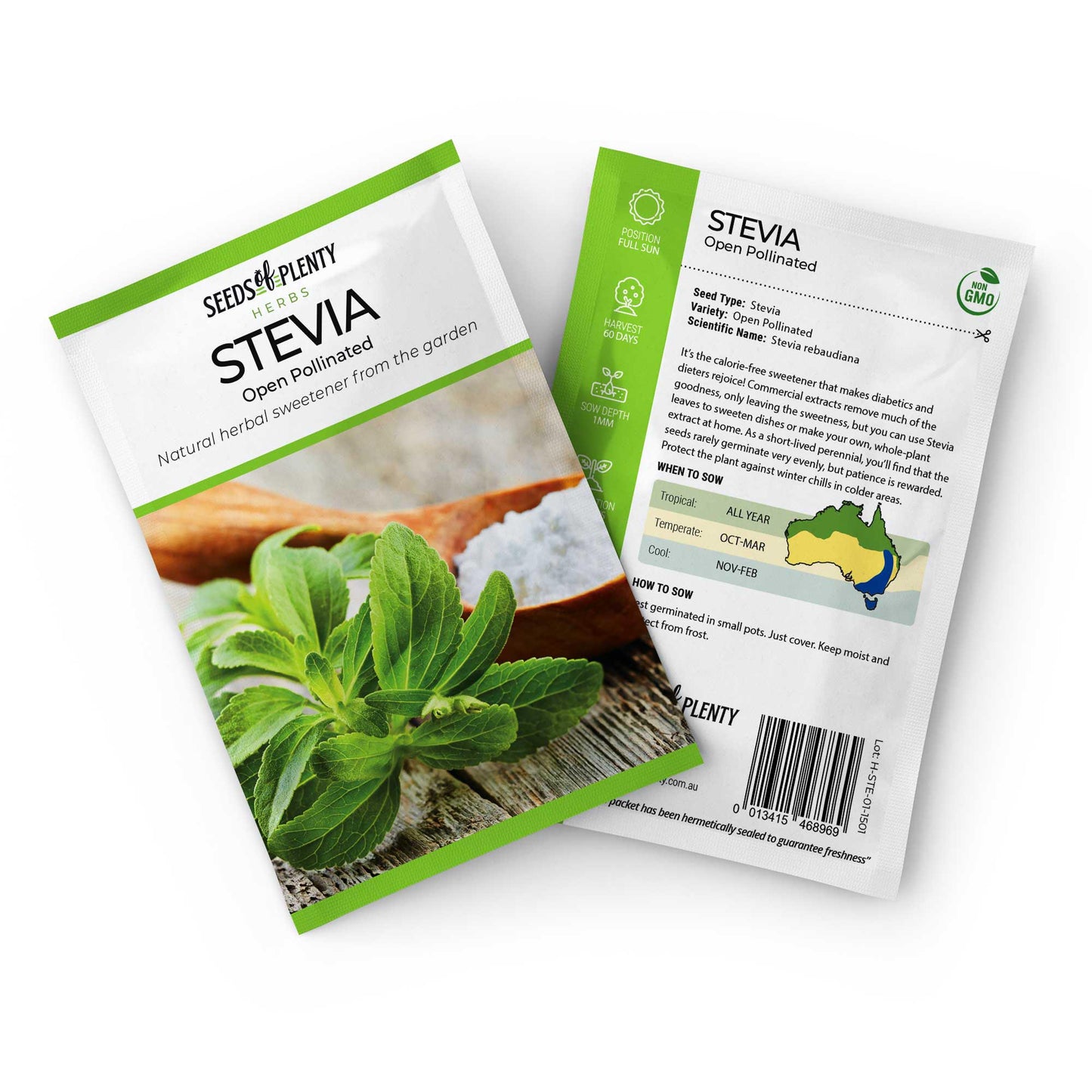 Stevia - Open Pollinated Seed Packet - Stevia rebaudiana