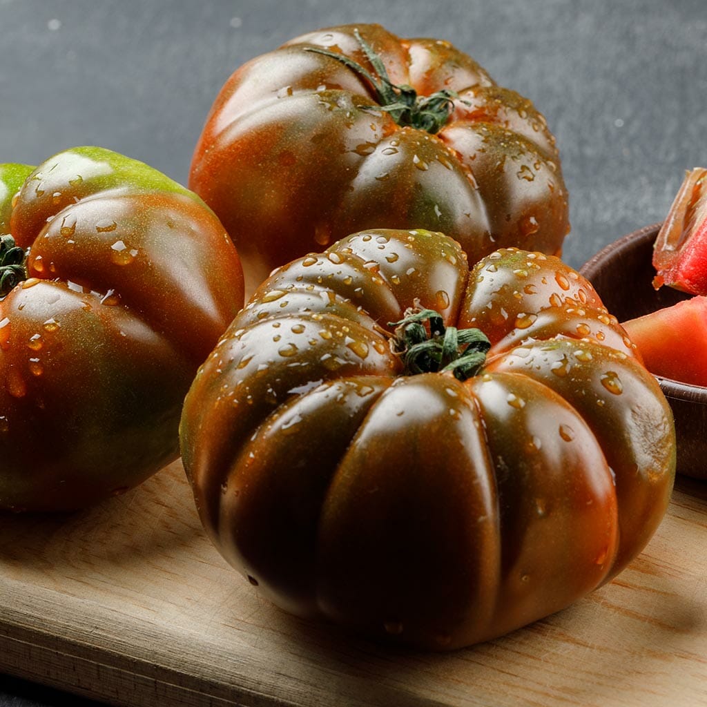 DWARF TOMATO - Tasmanian Chocolate - Lycopersicon esculentum