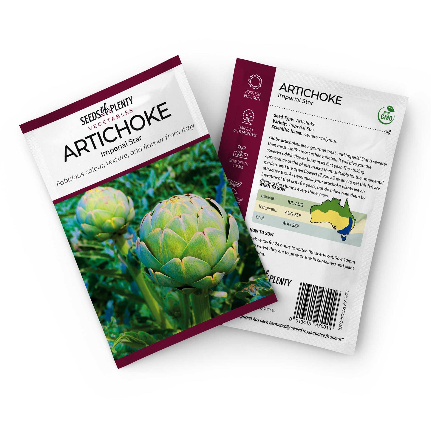 ARTICHOKE - Imperial Star Seed Packet - Cynara scolymus