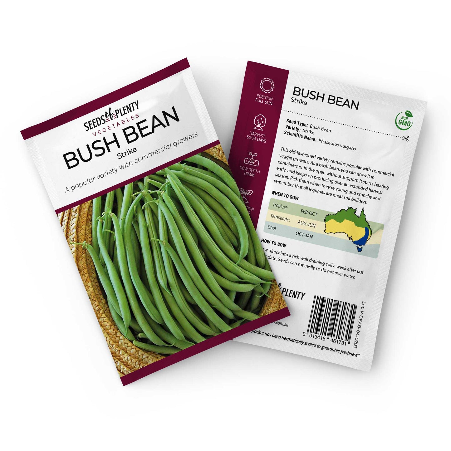 BUSH BEAN - Strike Seed Packet - Phaseolus vulgaris
