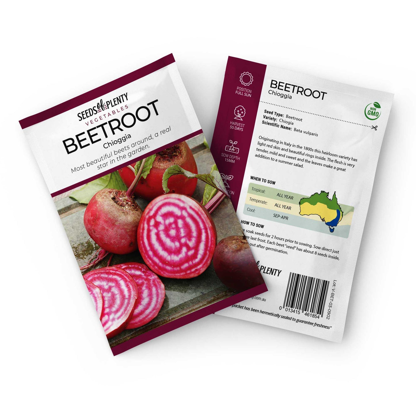 BEETROOT - Chiogia Seed Packet - Beta vulgaris