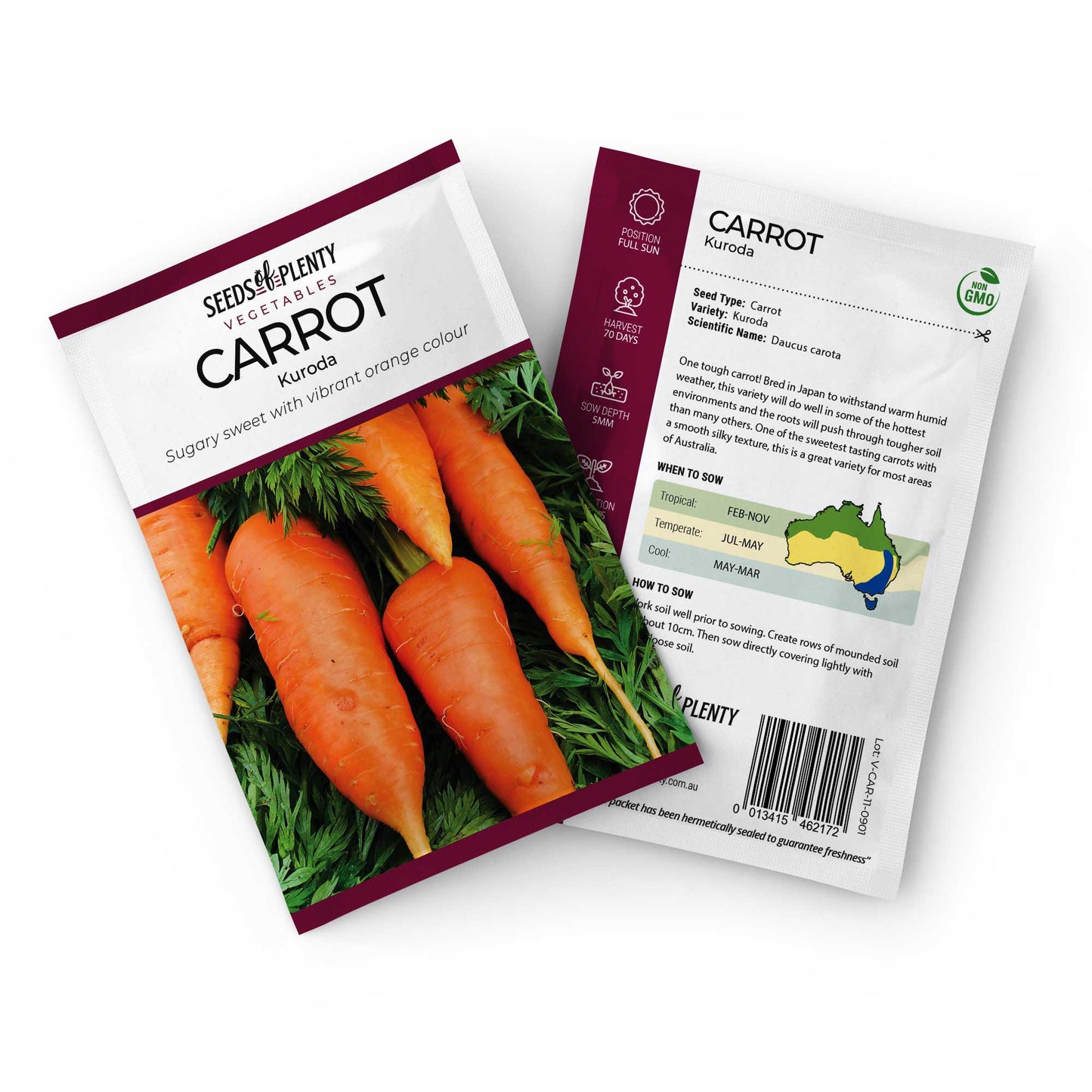 CARROT - Kuroda Seed Packet - Daucus carota