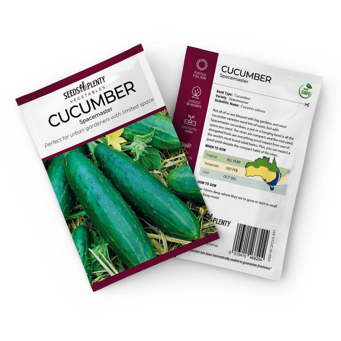 CUCUMBER - Spacemaster Seed Packet - Cucumis sativus