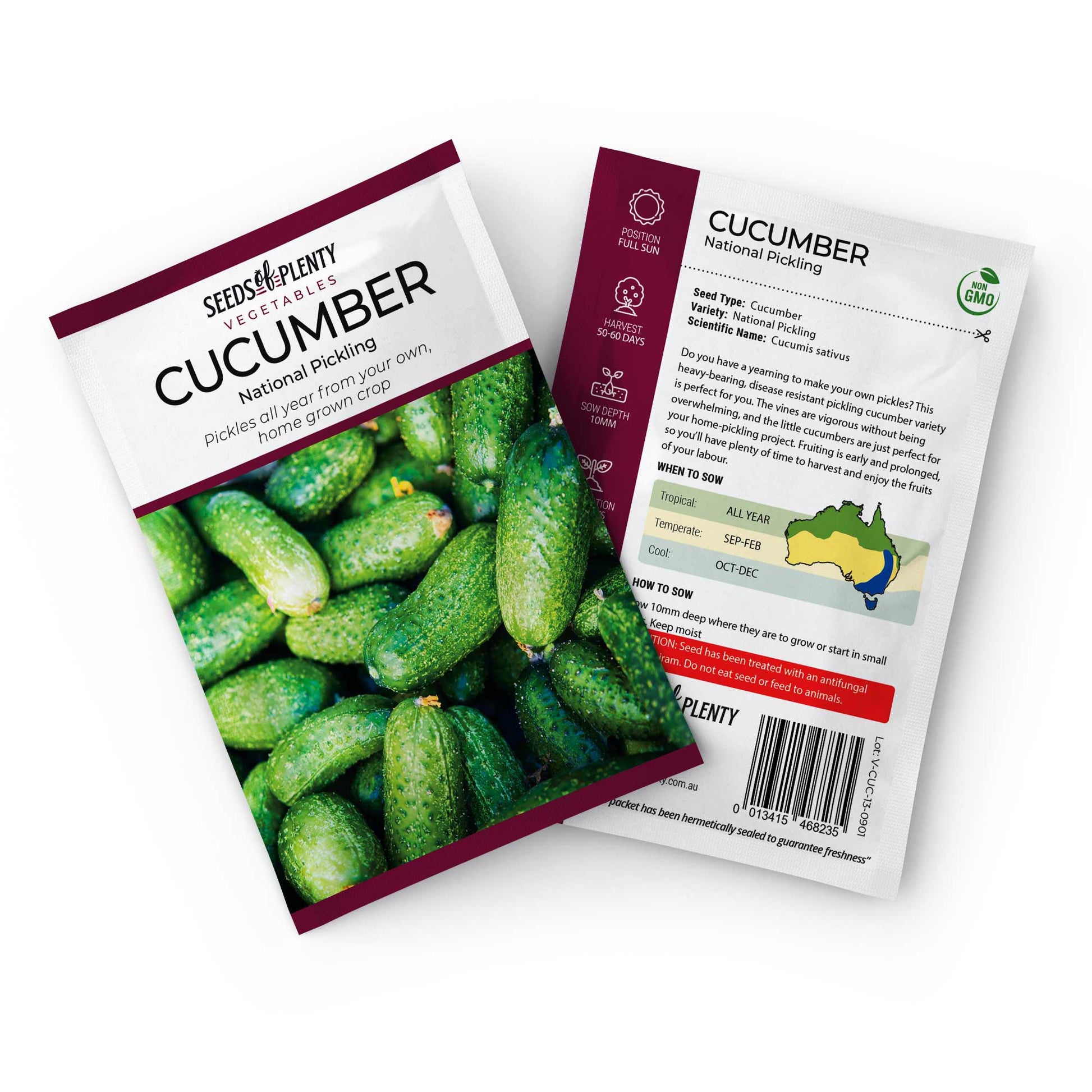 CUCUMBER - National Pickling Seed Packet - Cucumis sativus