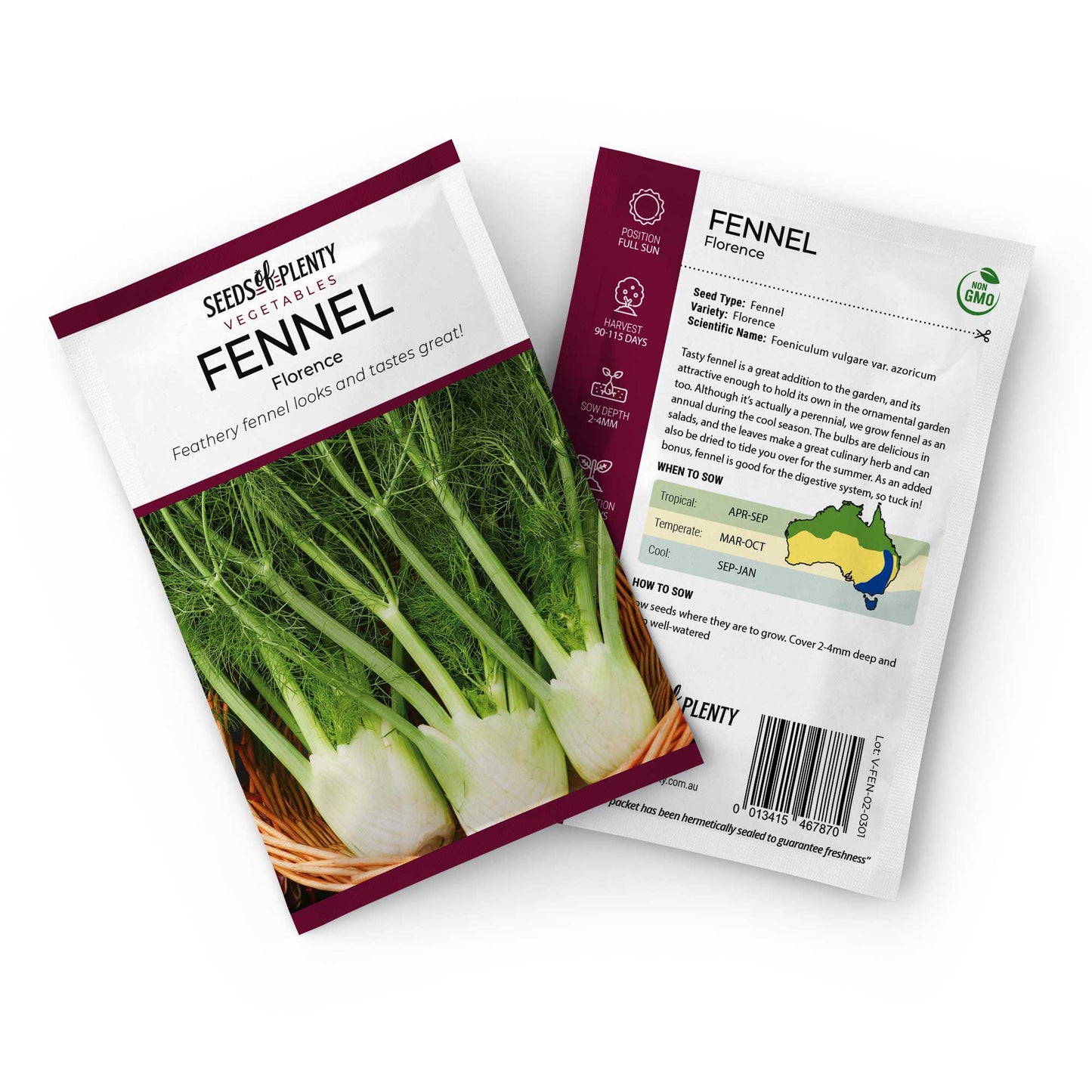 FENNEL - Florence Seed Packet - Foeniculum vulgare var. azoricum