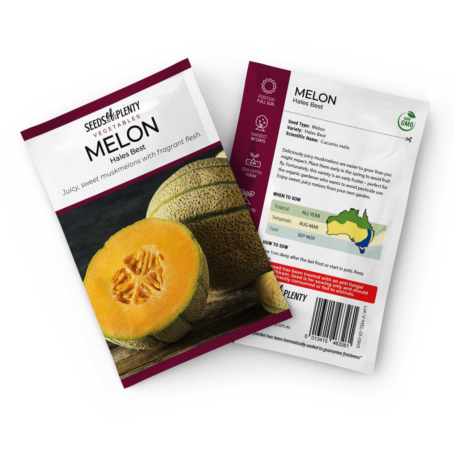 MELON - Hales Best Seed Packet - Cucumis melo