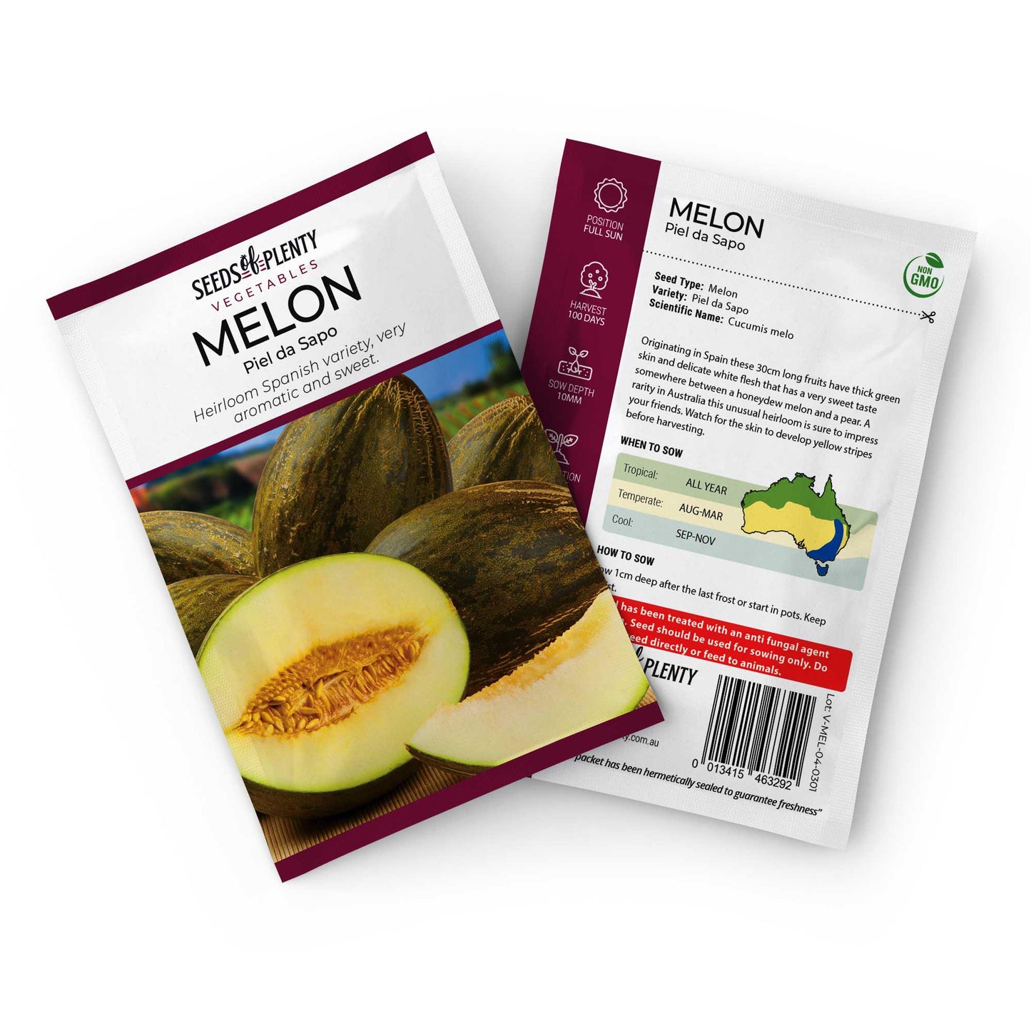 MELON - Piel da Sapo Seed Packet - Cucumis melo