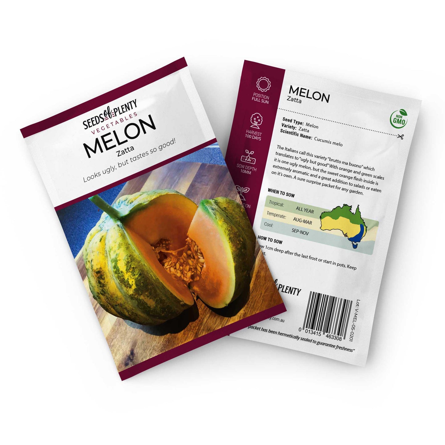 MELON - Zatta Seed Packet - Cucumis melo
