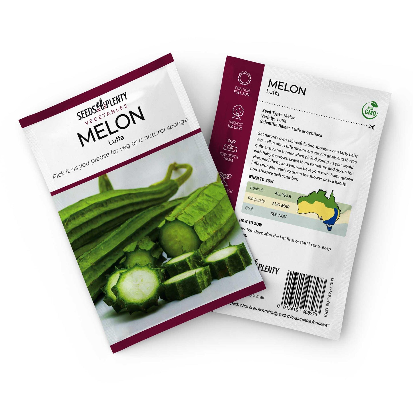 MELON - Luffa Seed Packet - Luffa aegyptiaca