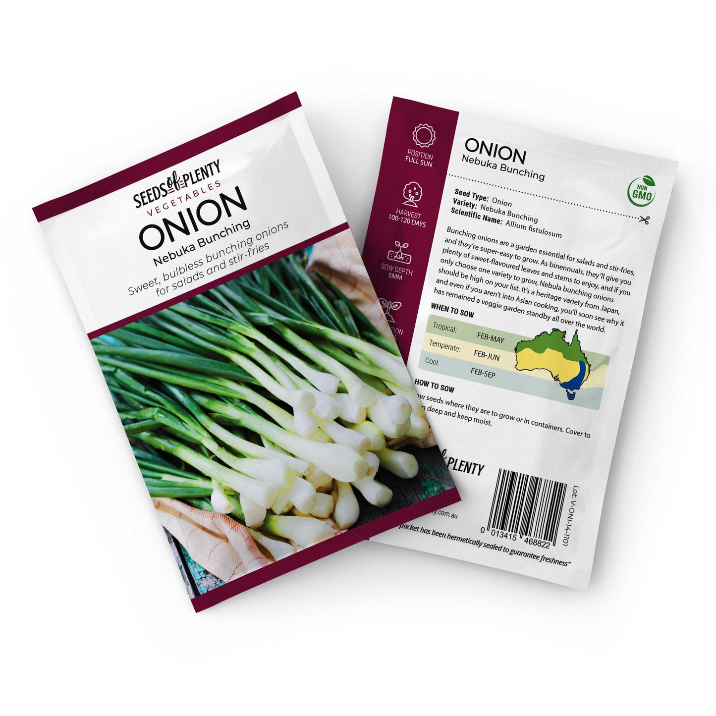 ONION - Nebuka Bunching Seed Packet - Allium fistulosum