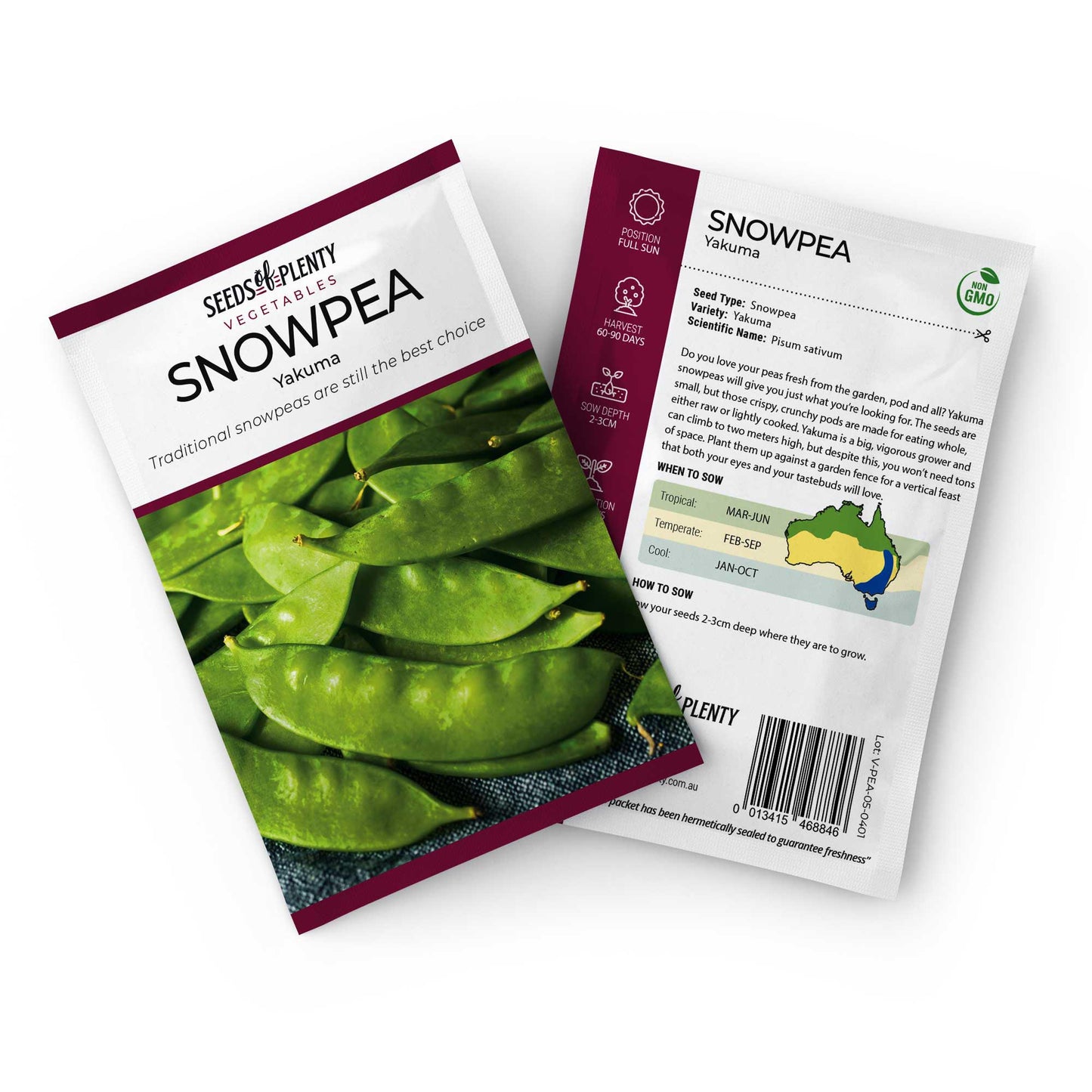 SNOWPEA - Yakumo Seed Packet - Pisum sativum
