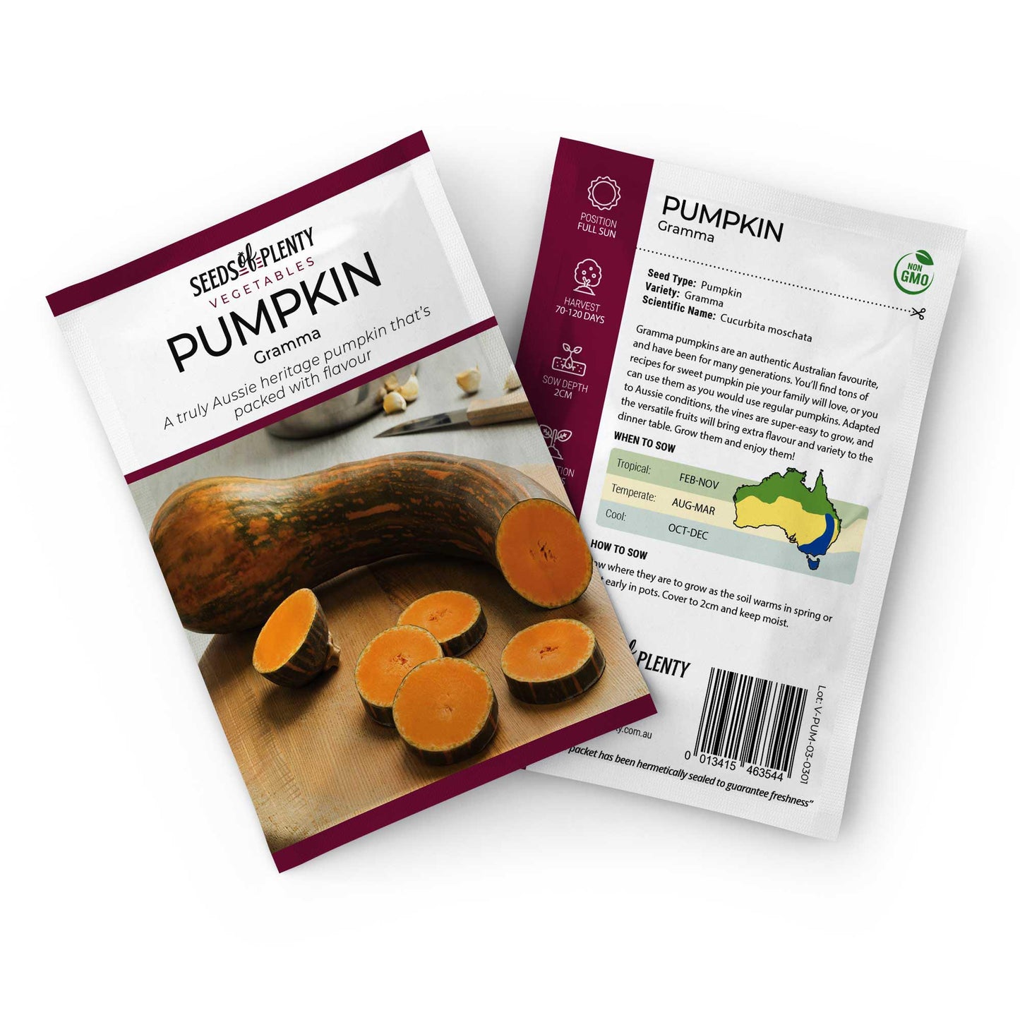 PUMPKIN - Gramma Seed Packet - Cucurbita moschata