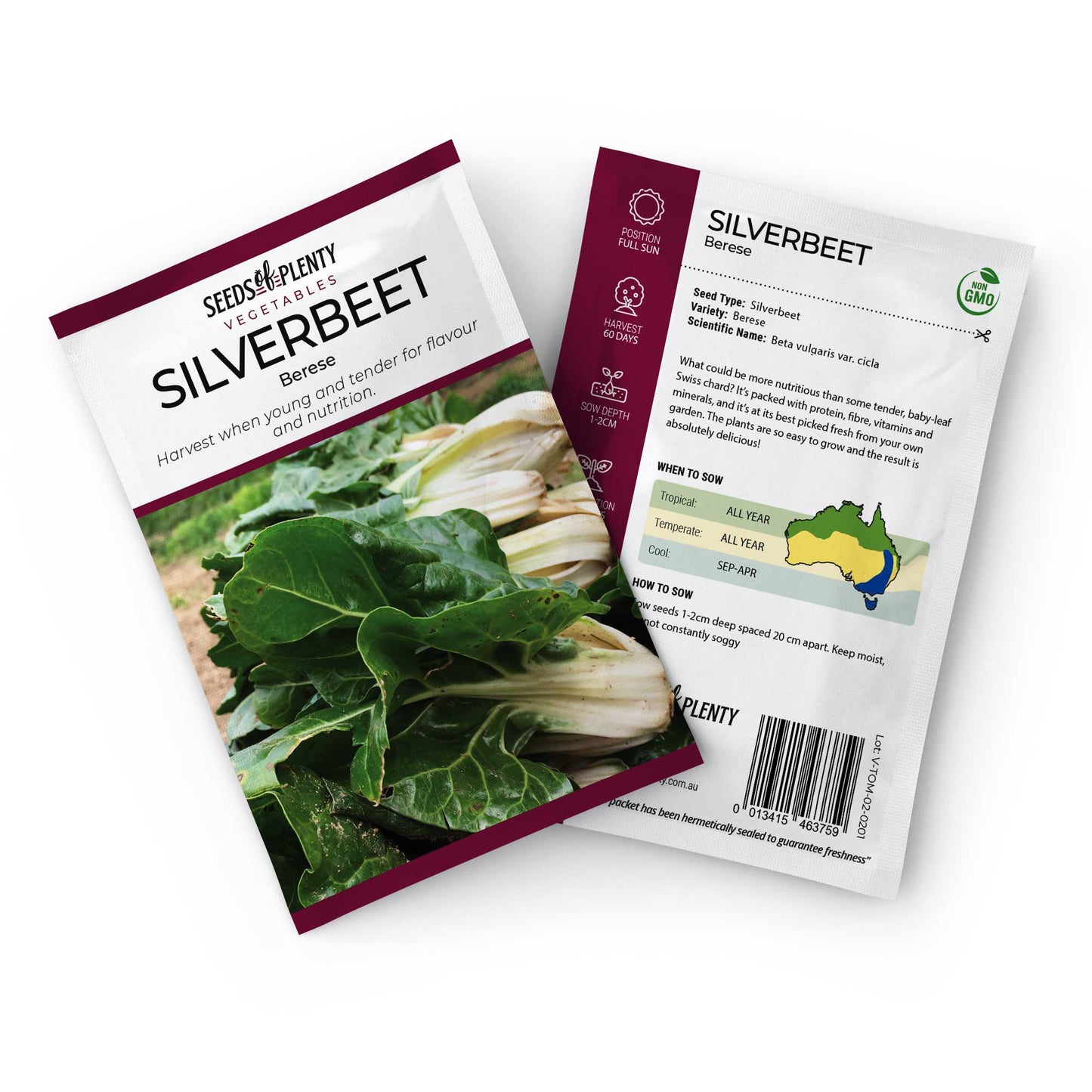 SILVERBEET - Berese Seed Packet - Beta vulgaris var. cicla
