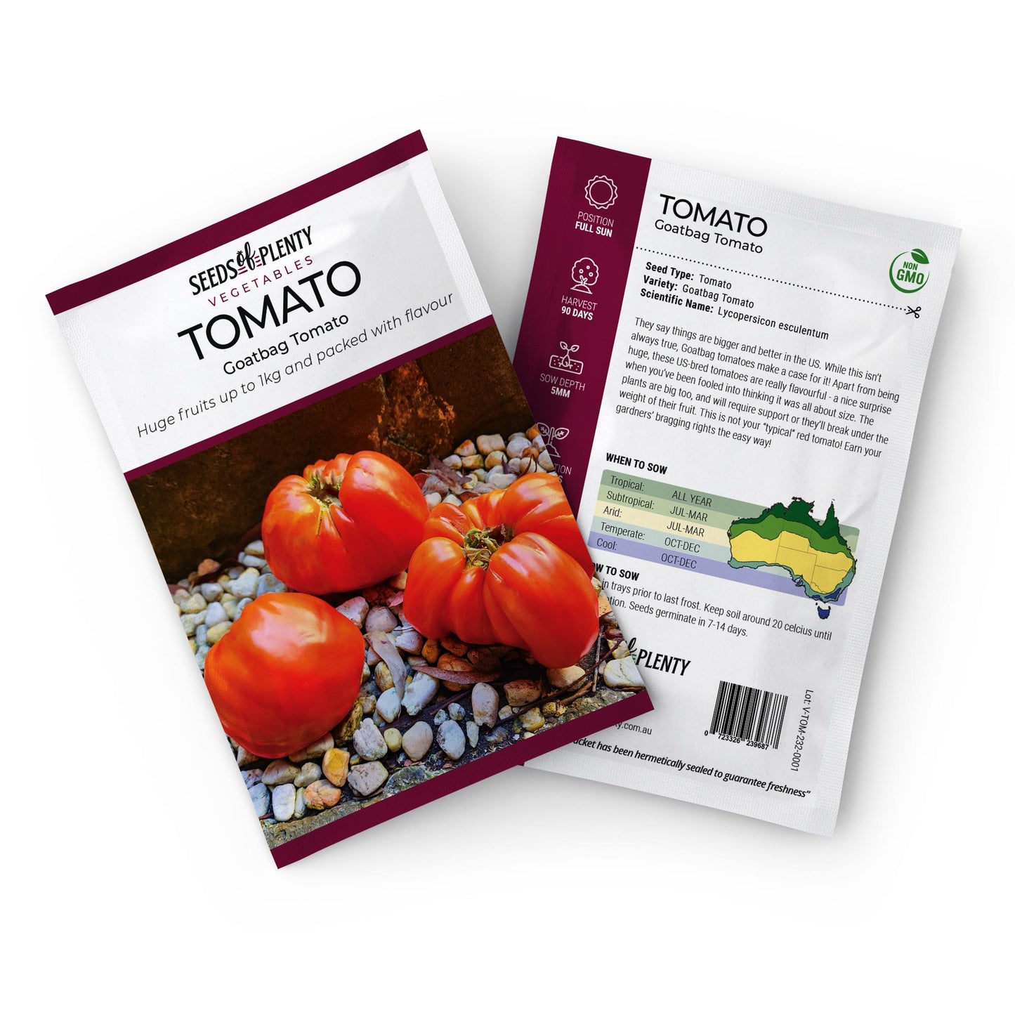 TOMATO - Goatbag Tomato Seed Packet - Lycopersicon esculentum