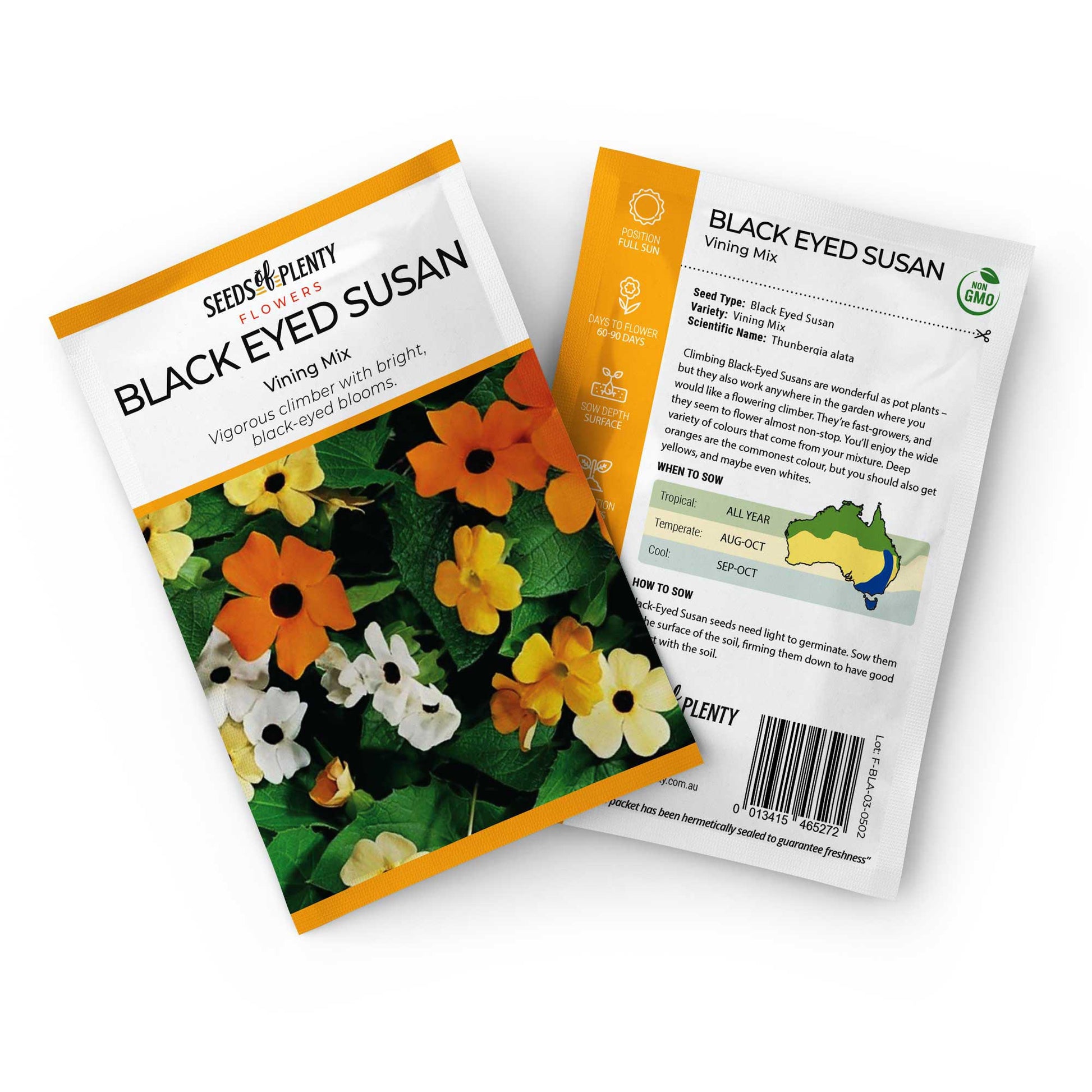 vining flower seeds BLACK EYED SUSAN - Vining Mix