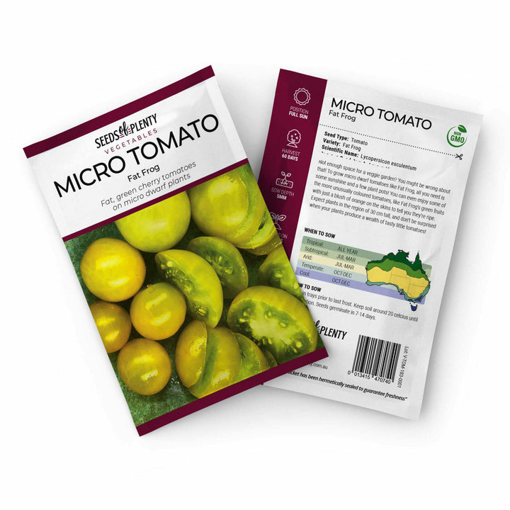 MICRO TOMATO - Fat Frog Seed Packet - Lycopersicon esculentum