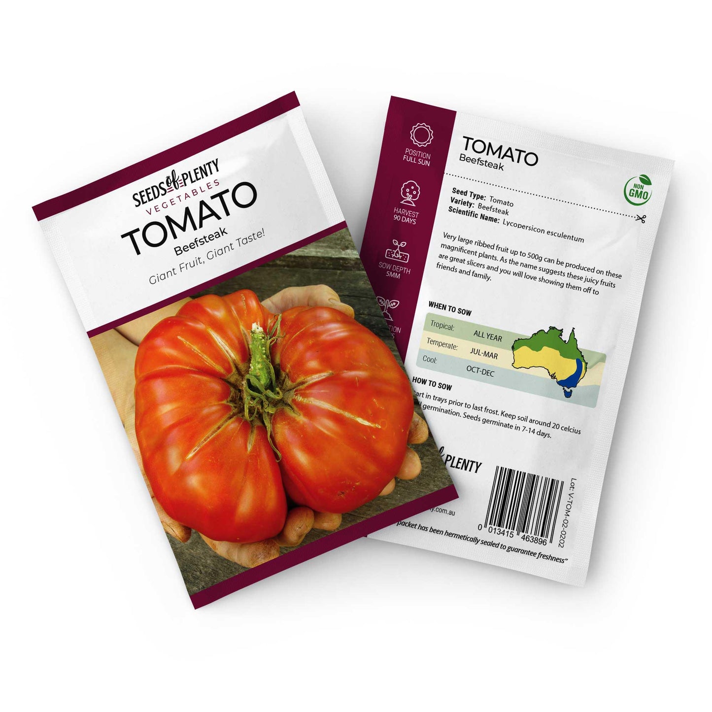 TOMATO - Beefsteak Seed Packet - Lycopersicon esculentum